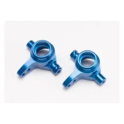 Steering blocks, aluminum, left & right (blue-anodized), TRX6837X