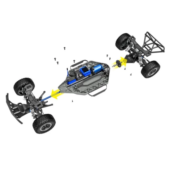 Traxxas Slash 4X4 VXL Clipless HD  Oranje