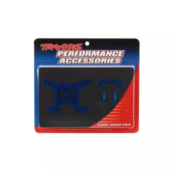 Shock tower, front, aluminum (blue-anodized), TRX6839X