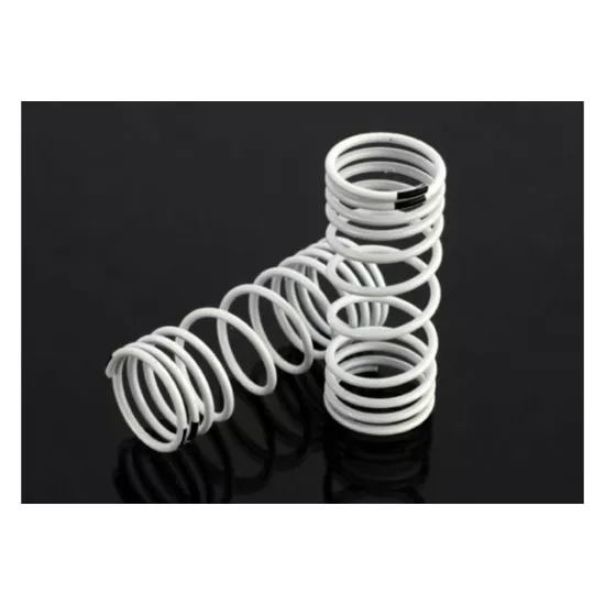 Springs, front (white) (progressive rate) (2), TRX6857