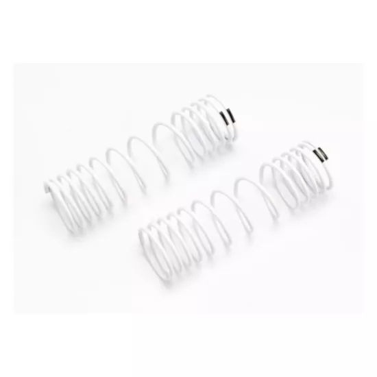 Springs, rear (white) (progressive rate) (2), TRX6858