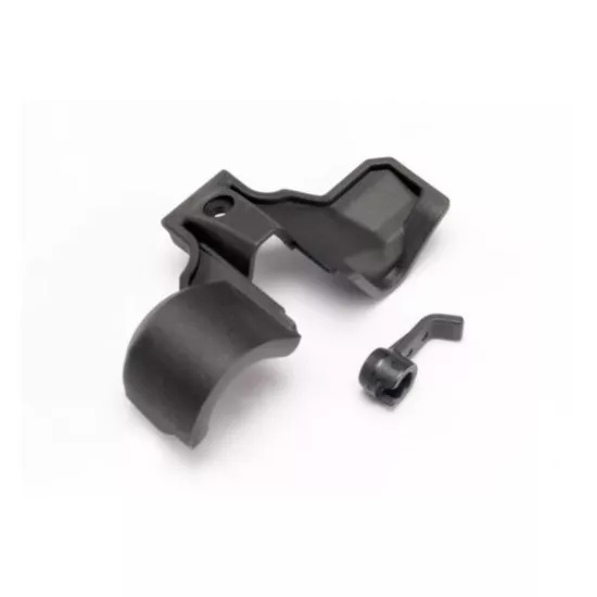 Cover, gear/ motor wire hold-down clip, TRX6877