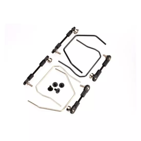 Sway bar kit, Slash 4x4 (front and rear) (includes front and