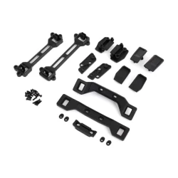 Body conversion kit, Slash 4X4 (includes front & rear body mounts, latches, hardware) (for clipless mounting)