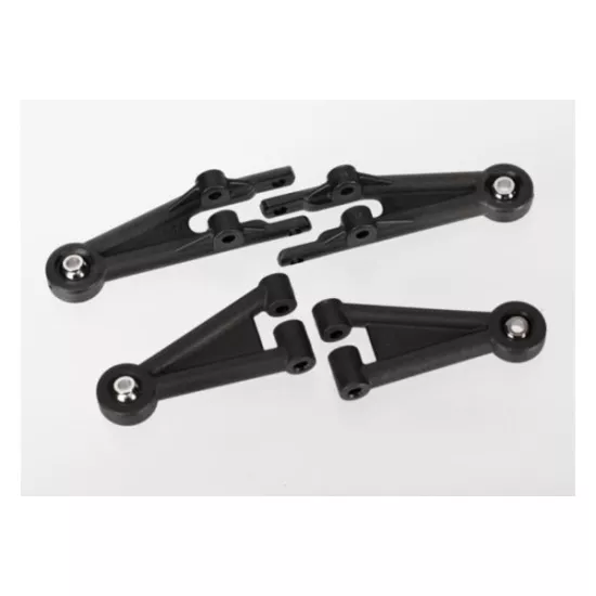Suspension arms, front (2 lower, 2 upper, assembled with bal