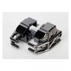 Bumper, front (black chrome) (left & right)