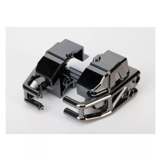 Bumper, front (black chrome) (left & right)