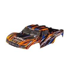 Body, Slash 4X4 (also fits Slash VXL & Slash 2WD), orange (painted, decals applied) (assembled with front & rear latches for clipless mounting)