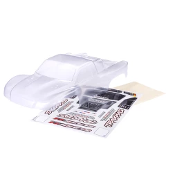 Body, Slash 4X4 (also fits Slash VXL & Slash 2WD) (clear, requires painting)/ window masks/ decal sheet (requires #6967 latches and #6966 latch mounts for clipless mounting)