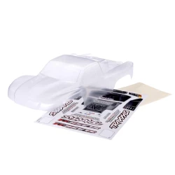 Body, Slash 4X4, heavy duty (also fits Slash VXL & Slash 2WD) (clear, requires painting)/ window masks/ decal sheet (requires #6967 latches and #6966 latch mounts for clipless mounting)