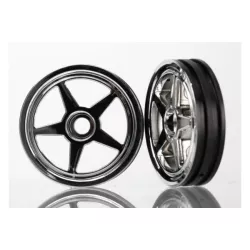 Wheels, 5-spoke (chrome) (front) (2)