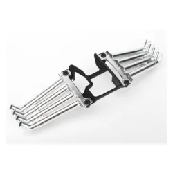 Funny Car header pipes, satin chrome
