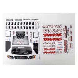 Decal sheets, 1/16 Slash 4WD team truck
