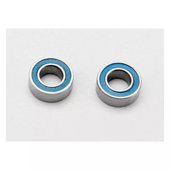 Ball bearings, blue rubber sealed (4x8x3mm) (2), TRX7019