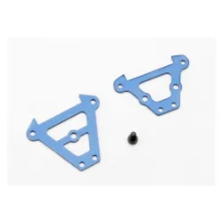 Bulkhead tie bars, front & rear (blue-anodized aluminum)/ 2., TRX7023