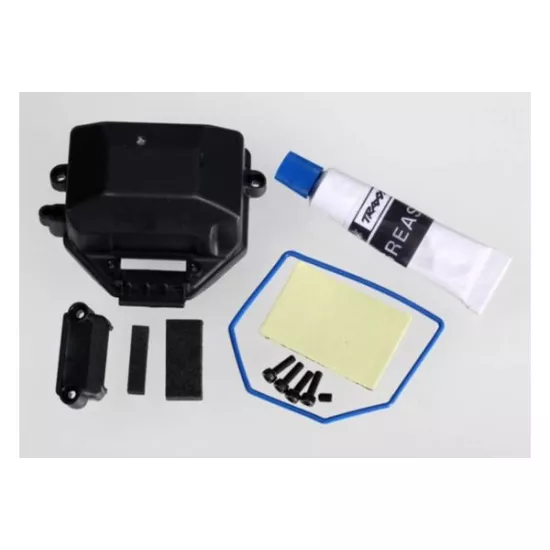 Box, receiver (sealed)/ wire cover/ foam pads, upper & lower, TRX7024X