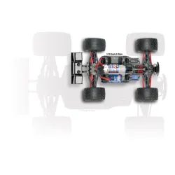 Traxxas E-Revo 1/16, Brushed groen  TQ 2.4GHz met accu en 12v lader