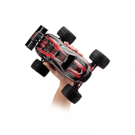 Traxxas E-Revo 1/16, Brushed groen  TQ 2.4GHz met accu en 12v lader