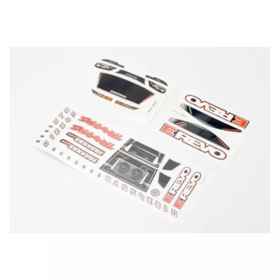 Decal sheets, 1/16 E-Revo, TRX7114
