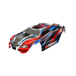 Body, 1/16 E-Revo, red & blue (painted, decals applied)