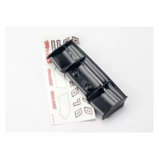 Wing, 1/16 E-Revo (black)/ decal sheet, TRX7122