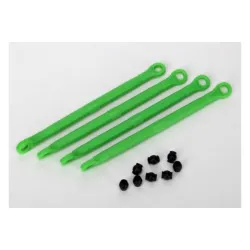 Toe link, front & rear (molded composite) (green) (4)/ hollo, TRX7138G