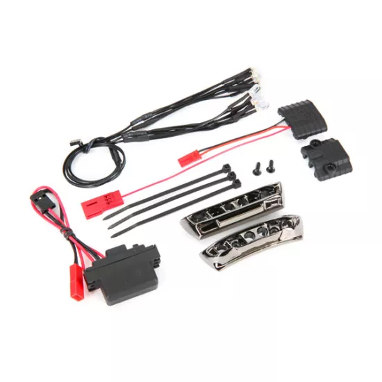 LED light kit, 1/16 E-Revo® (includes power supply, front & rear bumpers, light harness (4 clear, 4 red), wire ties)