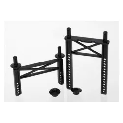 Body mounts, front & rear/ body washer, rear (2) (for 1/16 M