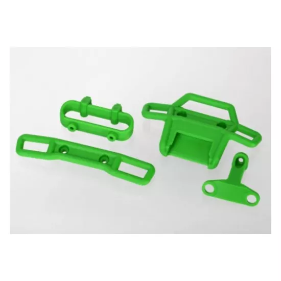 Bumper, front (1), rear (1)/ bumper support, front (1), rear
