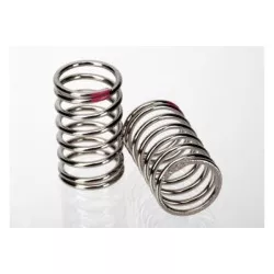 Spring, shock (nickel finish) (GTR) (2.77 rate, pink)  (1 pa
