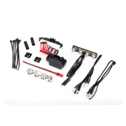 LED light kit, 1/16th Summit (power supply, chrome light bar, roof light harness