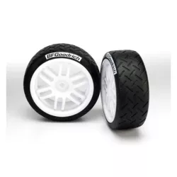Tires and wheels, assembled, glued (Traxxas Rally wheels, BF, TRX7372