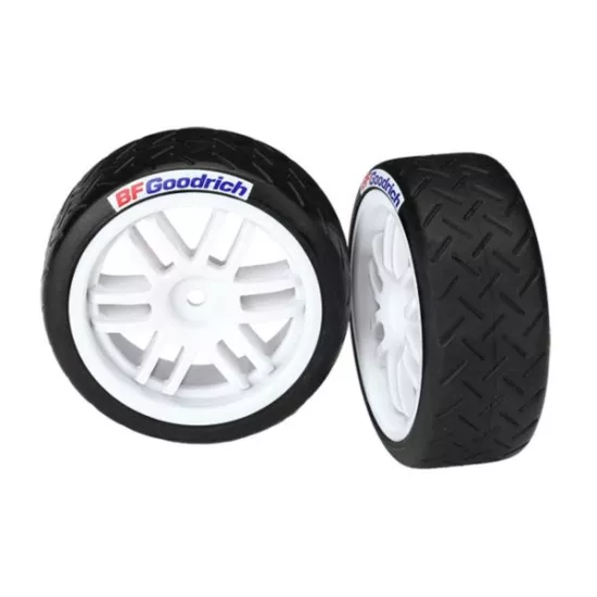 Tires and wheels, assembled, glued (Traxxas Rally wheels, BF