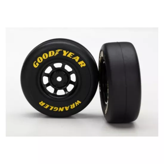 Tires And Wheels, Assembled, Glued (8-Spoke Wheels, Black, 1.9 Goodyear Wrangler Tires) (2)