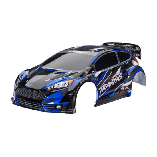Body, Ford Fiesta ST Rally Brushless, blue painted, decals applied)