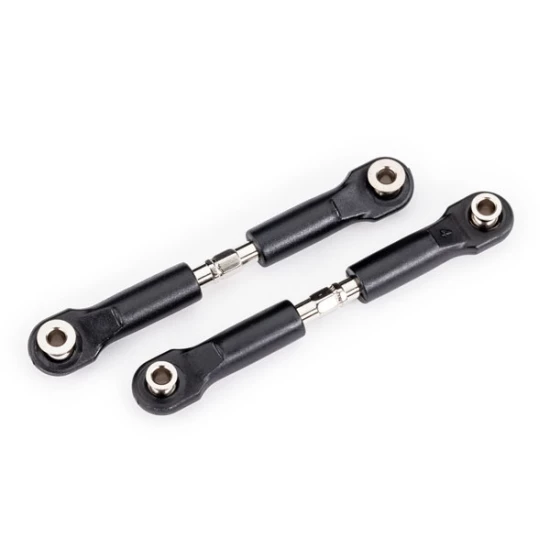 Turnbuckles, camber link, 49mm (63mm center to center) (assembled with rod ends and hollow balls) (1 left, 1 right)