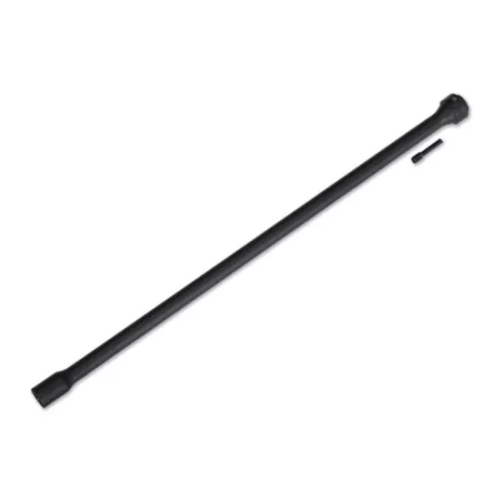 Driveshaft, center, plastic (black)/ screw pin