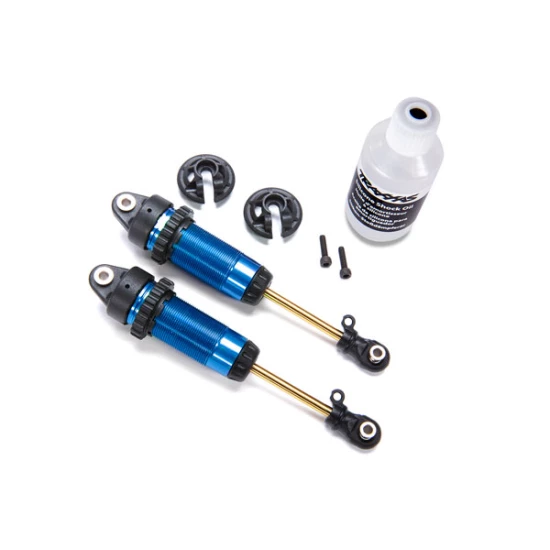 Shocks, GTR xx-long blue-anodized, PTFE-coated bodies with TiN shafts (fully ass