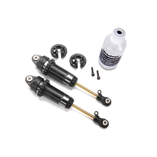 Shocks, GTR xx-long hard-anodized, PTFE-coated bodies with TiN shafts (assembled) (2) (without springs)