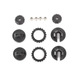 Caps & spring retainers, GTR shock (upper cap (2)/ hollow balls (4)/ bottom cap