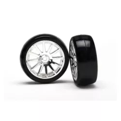12-Sp Chrm Wheels, Slick Tires Tires & W
