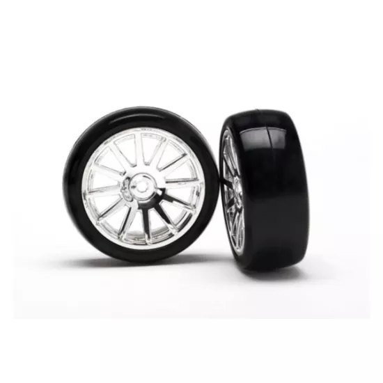 12-Sp Chrm Wheels, Slick Tires Tires & W