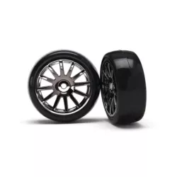 12-Sp Blk Wheels, Slick Tires Tires & Wh