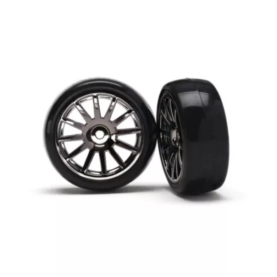 12-Sp Blk Wheels, Slick Tires Tires & Wh