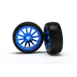 12-Sp Blue Wheels, Slick Tires Tires & W, TRX7573R