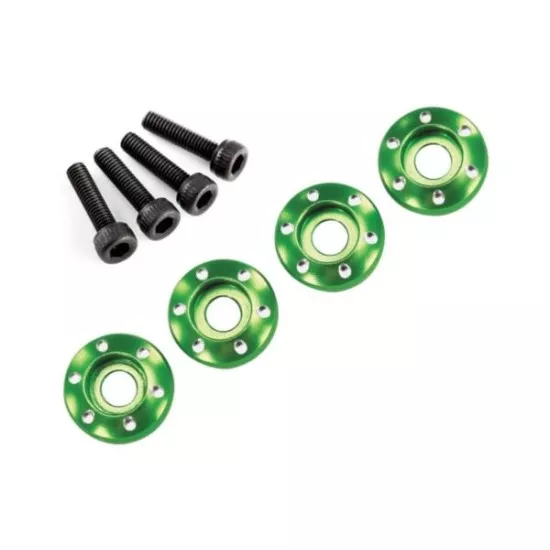 Wheel nut washer, machined alu