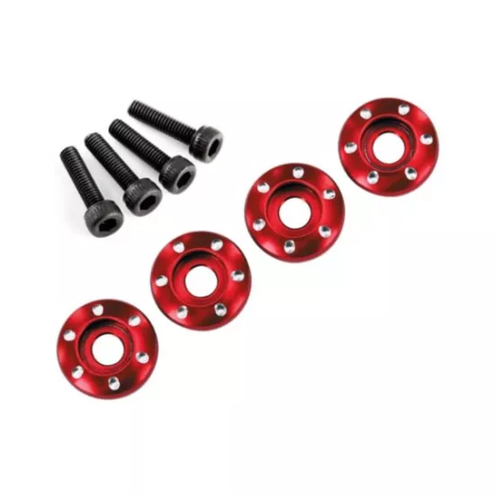 Wheel nut washer, machined alu