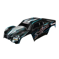 Body, X-Maxx, blue (painted, decals applied) (assembled with