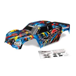 Body, X-Maxx, Rock n' Roll (painted, decals applied) (assembled with tailgate pr