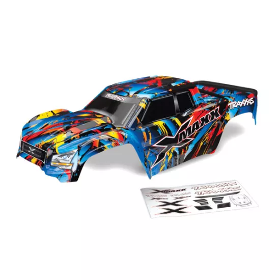 Body, X-Maxx®, Rock n' Roll (painted, decals applied) (assembled with tailgate protector)